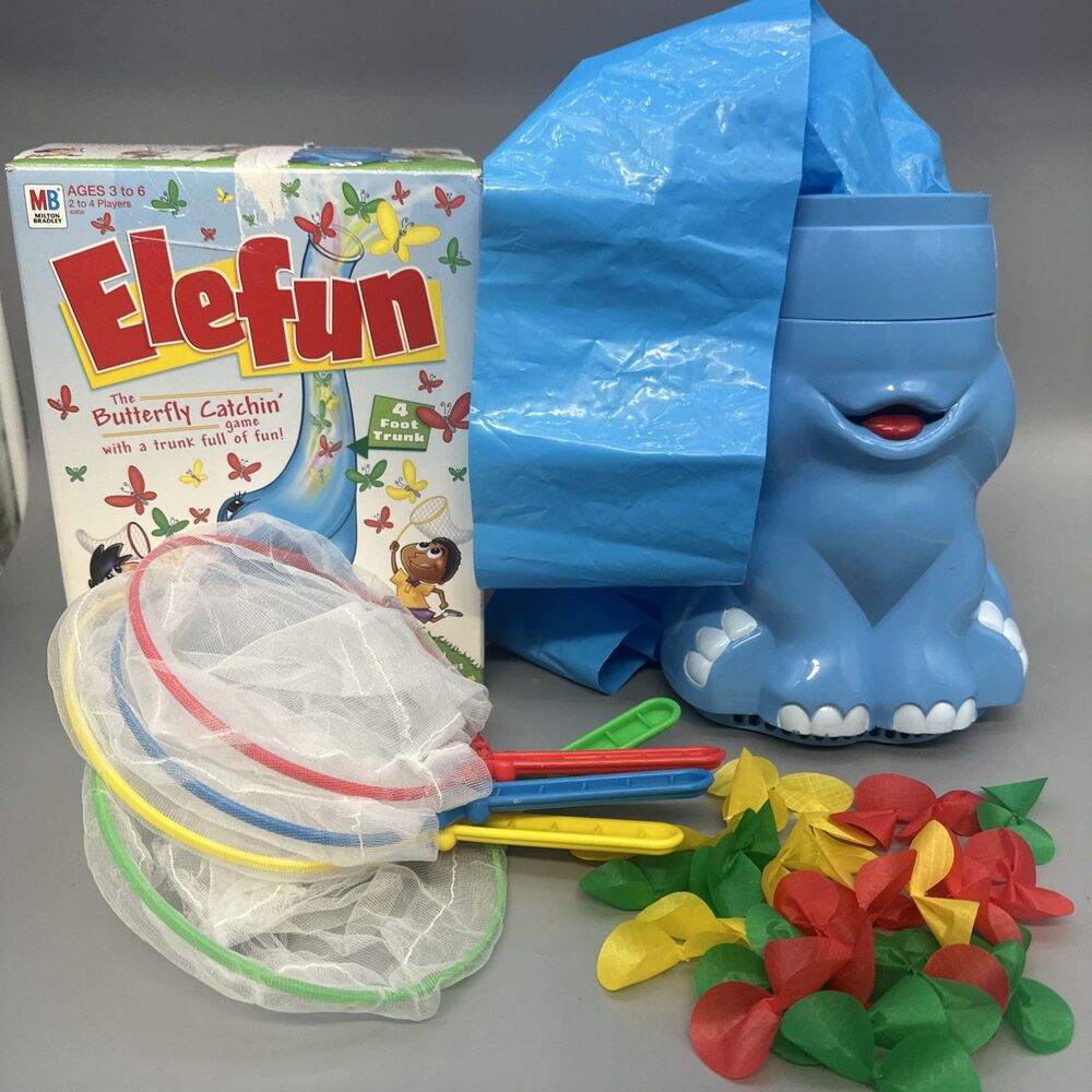 Elefun Butterfly Catching Game 2002 Tested & Works Fresh Batteries Included